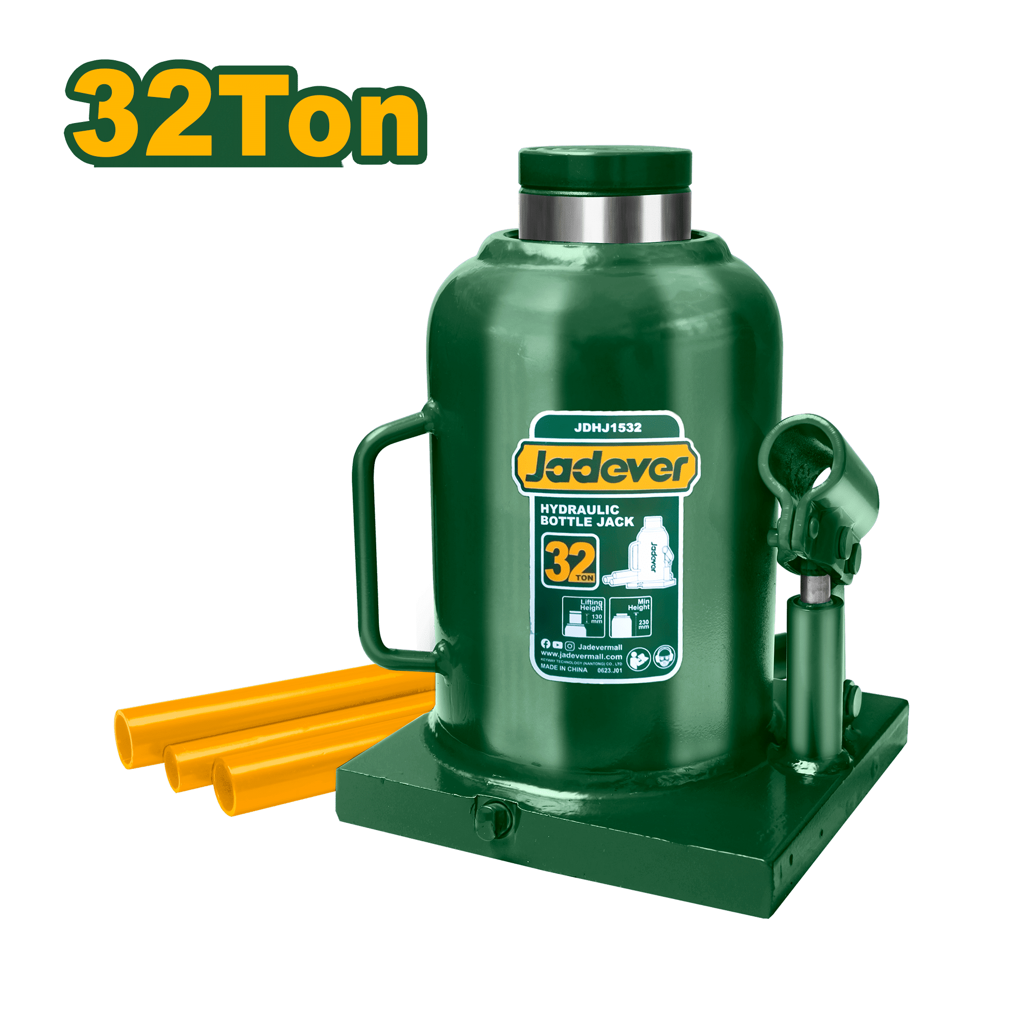 GATA BOTELLA 32TON MIN: 230MM ELE: 130MM