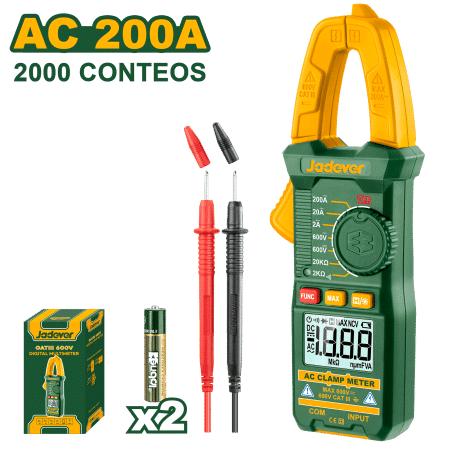 PINZA AMPERIMÉTRICA DIGITAL DE CORRIENTE ALTERNA