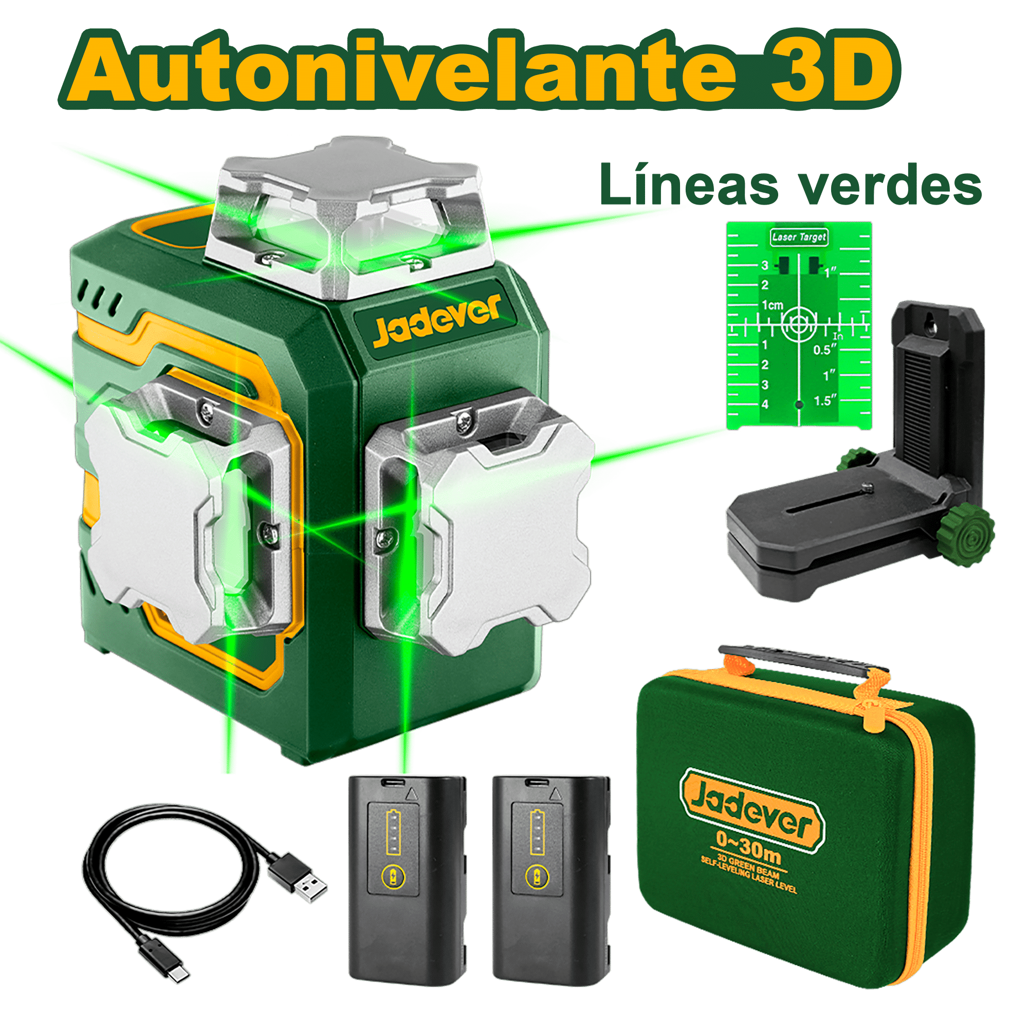 NIVEL LÁSER DE 12 LINEAS 3D X 360°