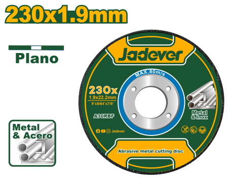 DISCO CORTE/ABRASIVO METAL 230X1.9MM