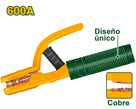 PORTA ELECTRODOS 600A COBRE P/MMA