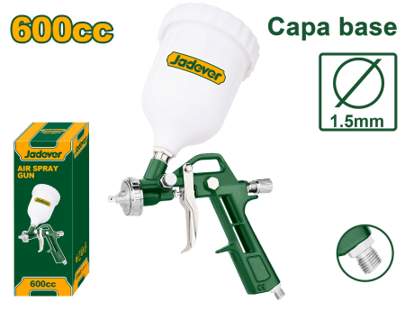 PISTOLA DE PULVERIZACIÓN BASE 1.5MM 600CC
