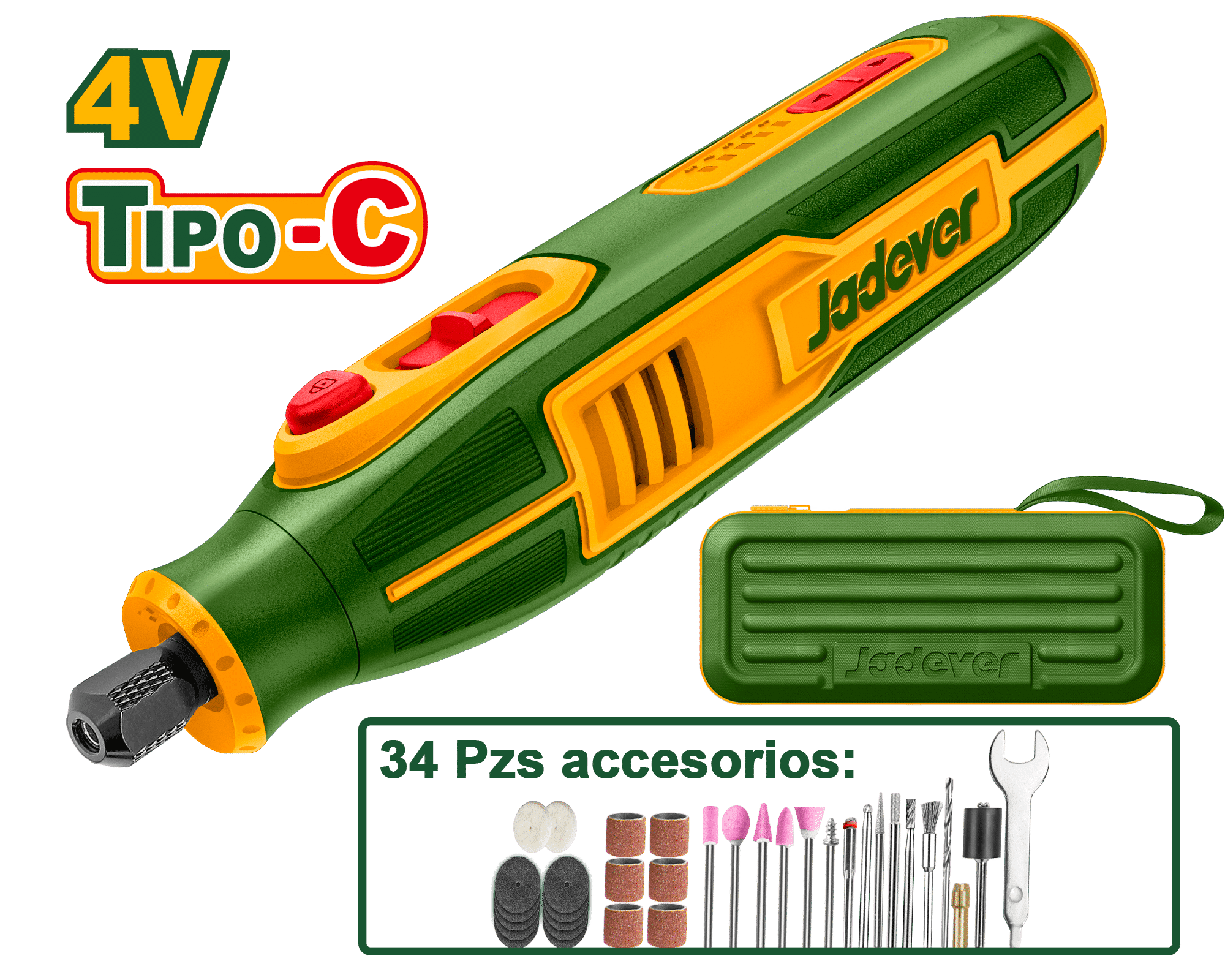 RECTIFICADORA 4V 5000-25000RPM 3.2MM