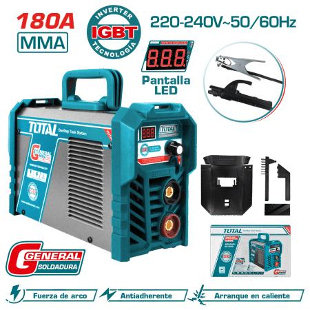 SOLDADORA INVERTER MMA 15-180A LED E:1.6-4.0MM