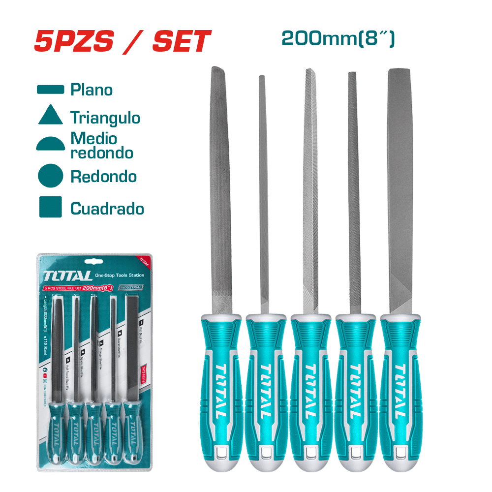 SET DE LIMAS 5PZS 200MM(8")