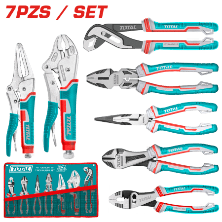 SET ALICATES 7PCS BOLSA DE LONA INDUSTRIAL