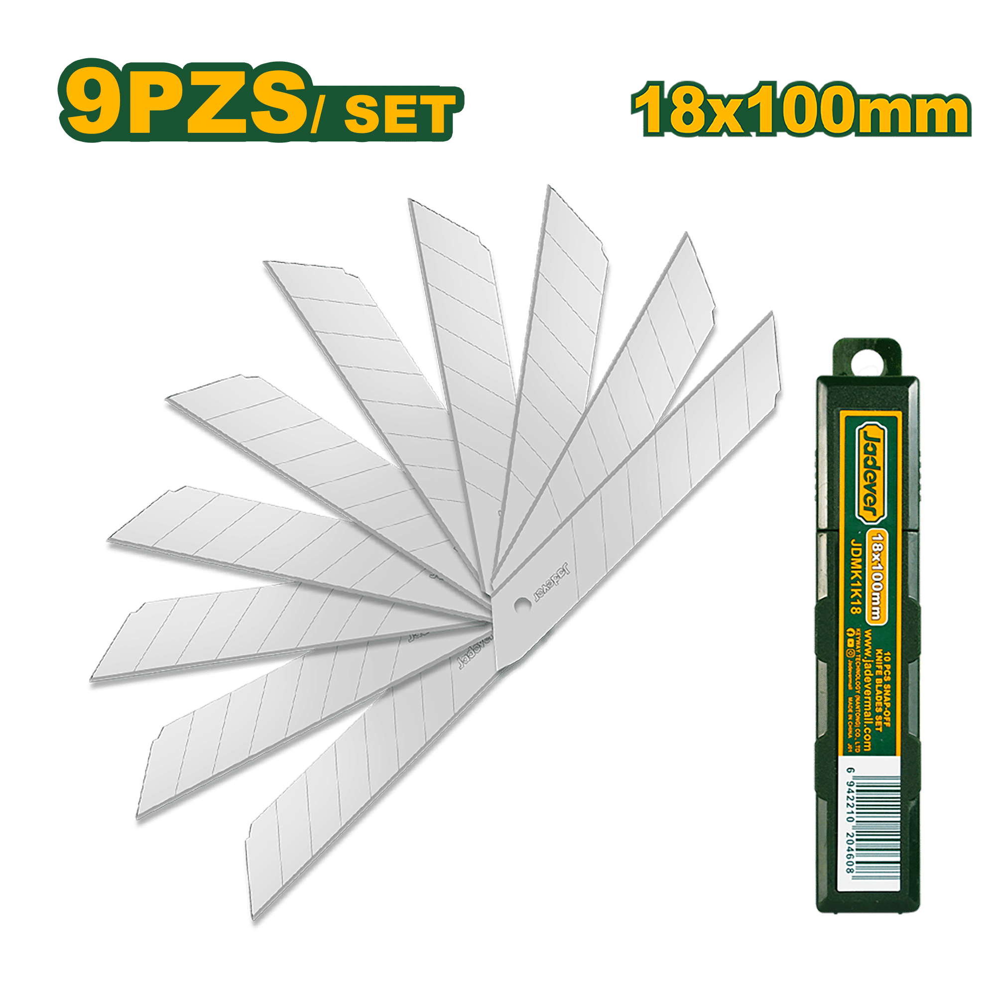 SET DE REPUESTOS P/CUCHILLA 18X100MM SETX10PCS