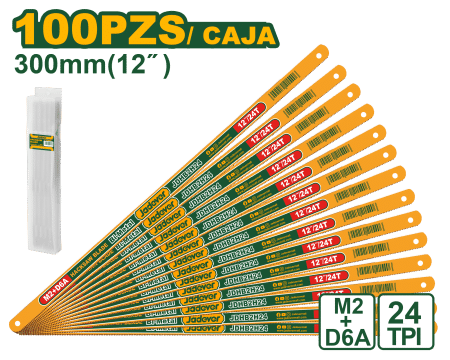 HOJA DE SIERRA BI-METAL M2+D6A 24T 300MM 12"