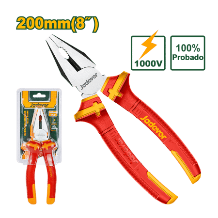 ALICATE COMBINADO 8" 200MM AISLADO 1000V