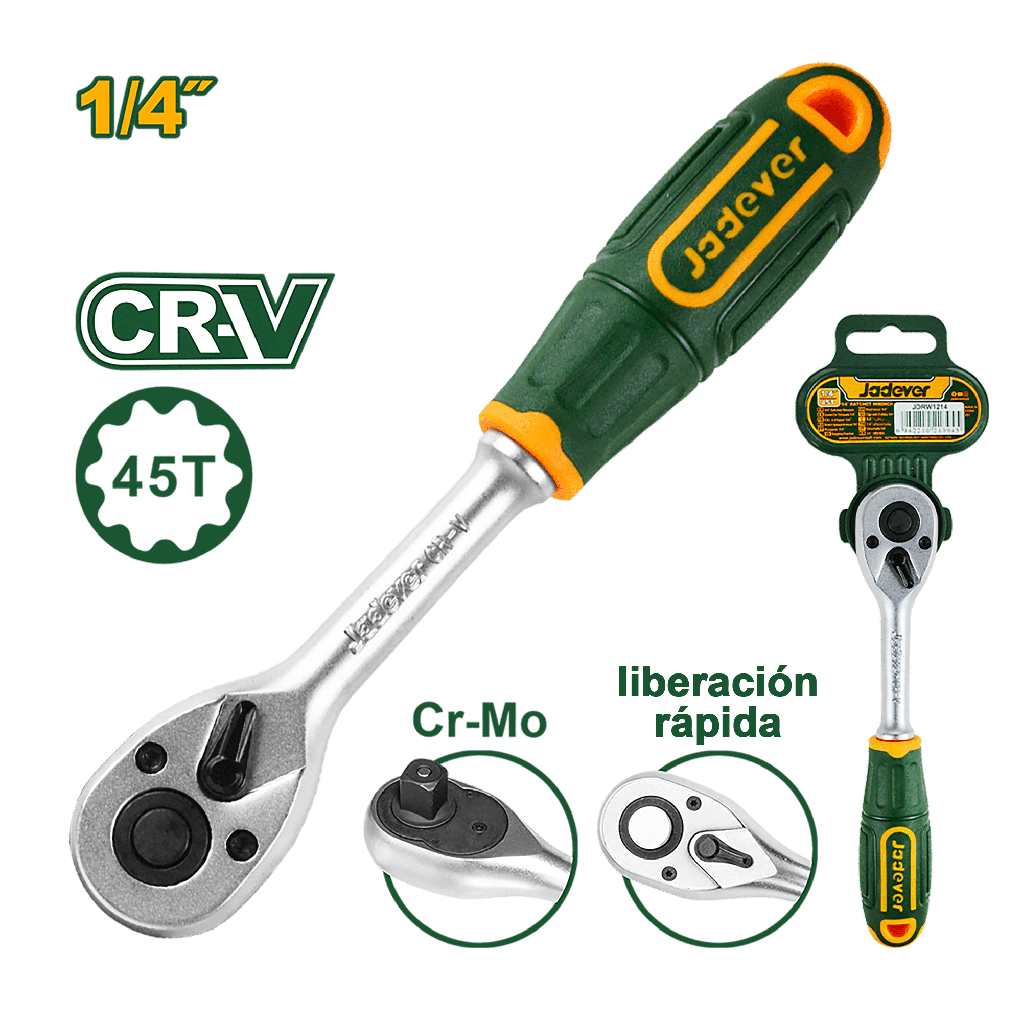 LLAVE DE RACHET DE 1/4 "