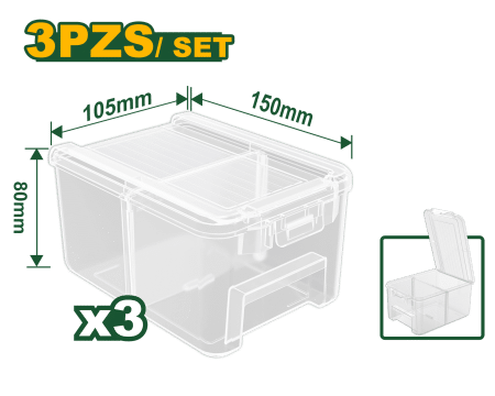 GAVETA DE ALMACENAMIENTO  3PCS