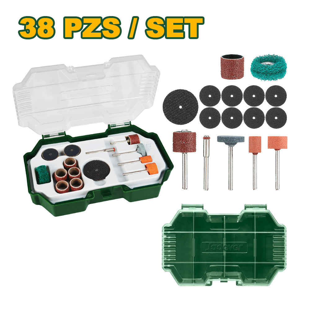 ACCESORIOS P/RECTIFICADORA 38PCS