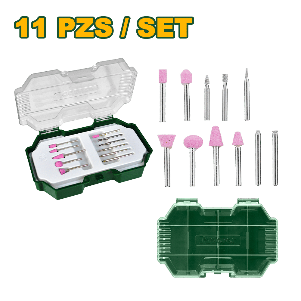 ACCESORIOS P/RECTIFICADORA 11PCS