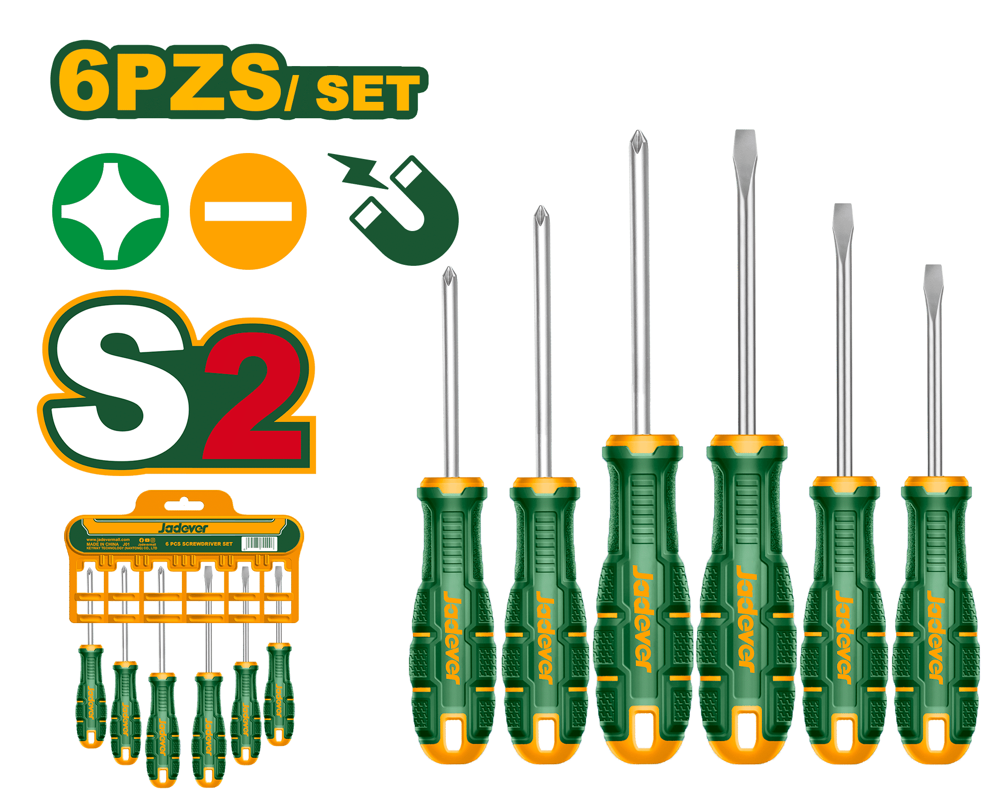 SET DE DESTORNILLADORES S2 6PCS