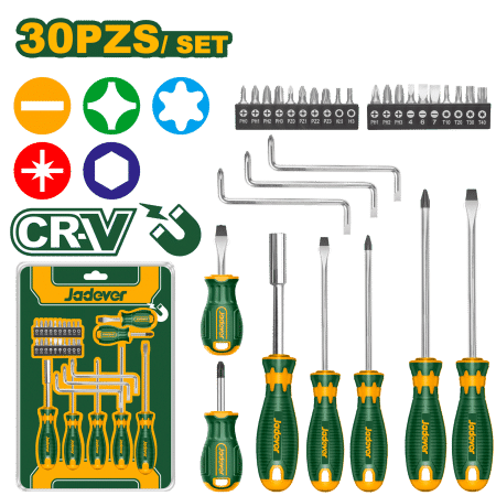 SET DE DESTORNILLADORES CR-V 30PCS