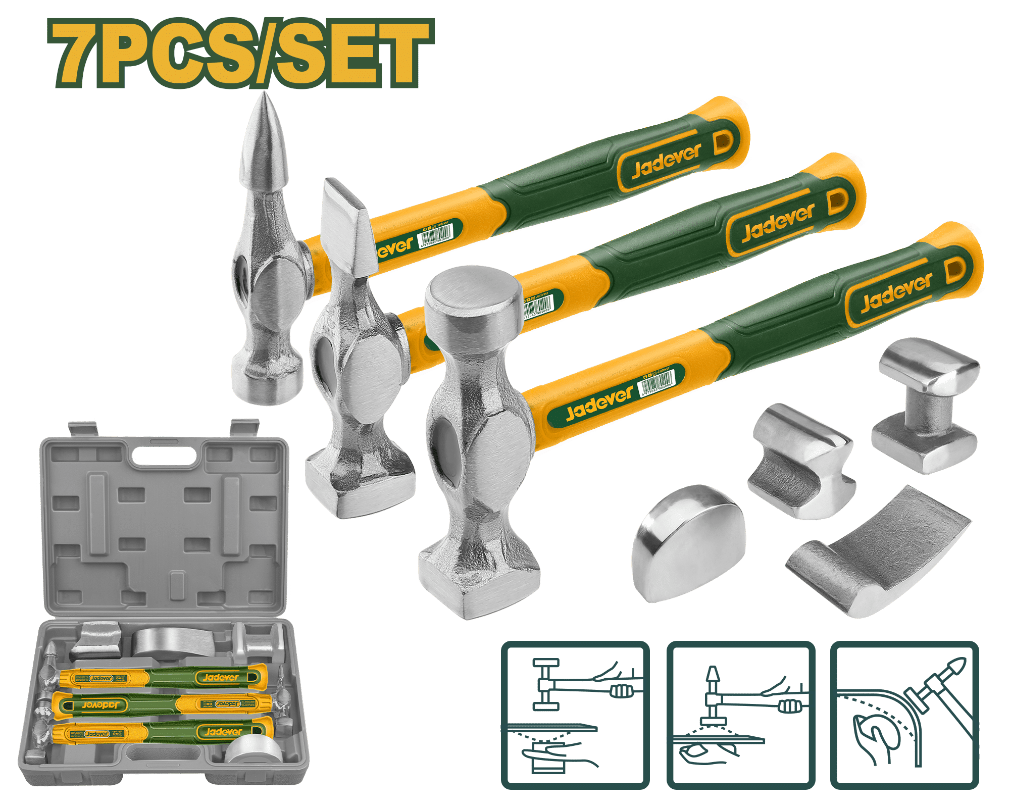 SET DE MARTILLOS 7PCS