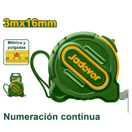 CINTA METRICA DE ACERO 3MX16MM