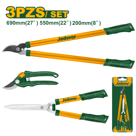 SET DE TIJERAS P/JARDINERIA 3PCS