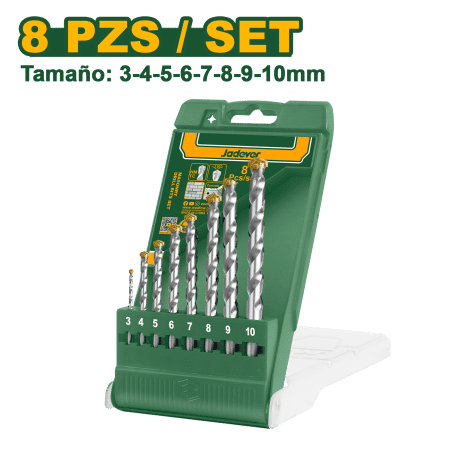 SET DE BROCAS 8PCS PARA ALBAÑILERIA + ESTUCHE