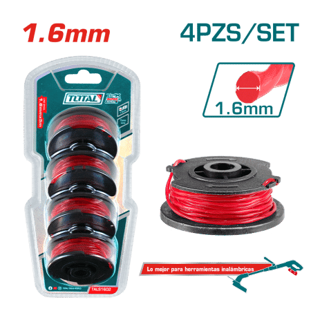 LINEA DE NYLON PARA GUADAÑA 1.6MM 5M 4PCS