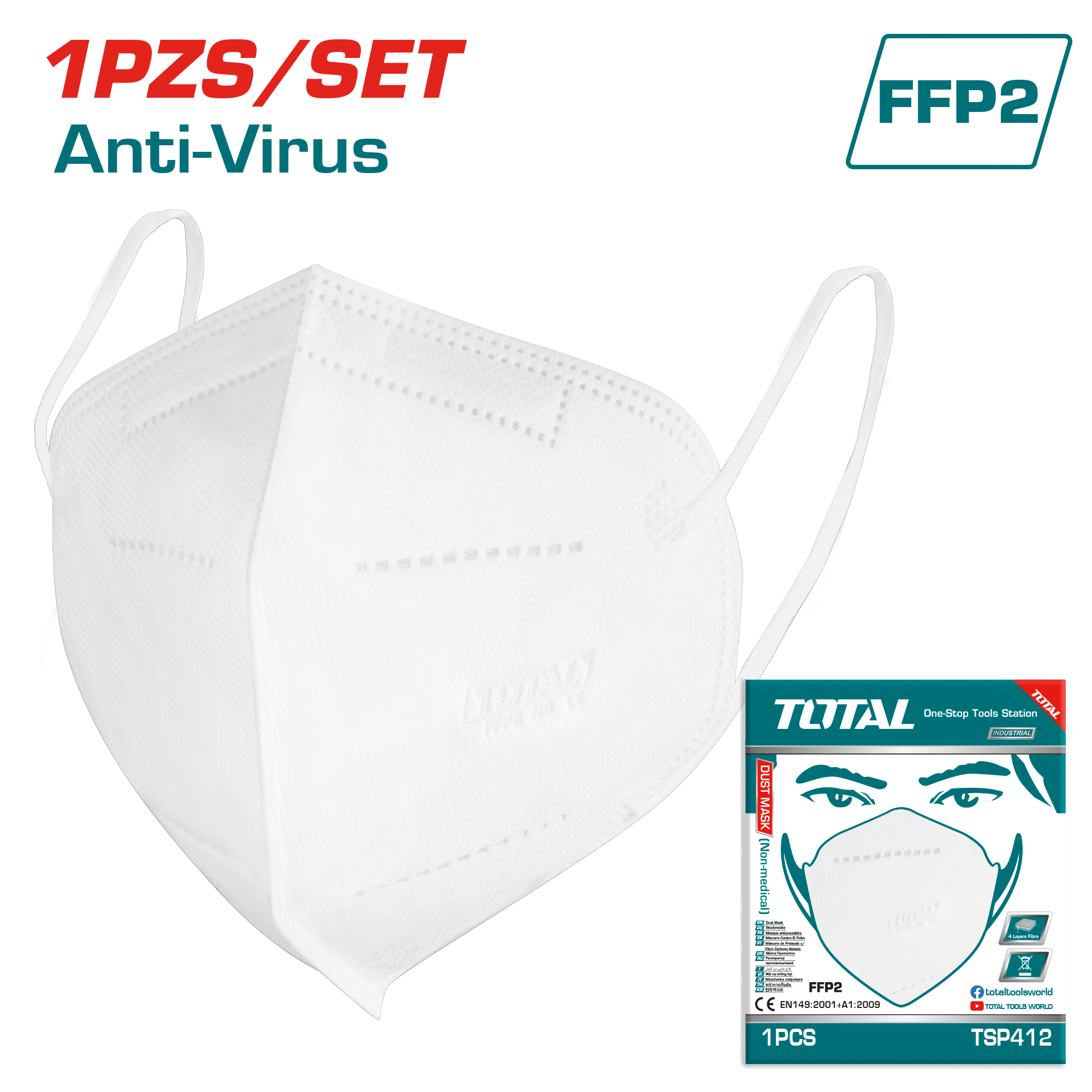 MASCARILLA FFP2 4 CAPAS