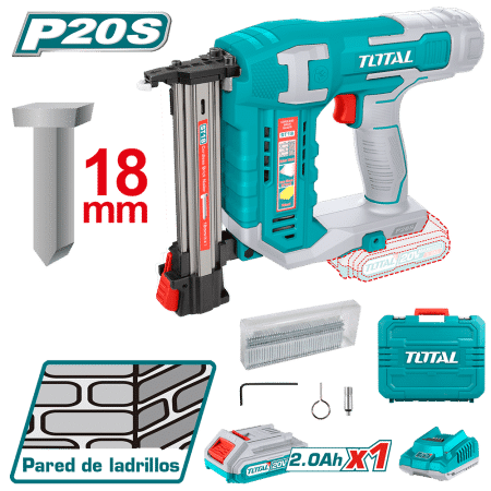 CLAVADORA DE PARED LI-ION 20V 18MM 1X2.0AH 2C/S INDUSTRIAL