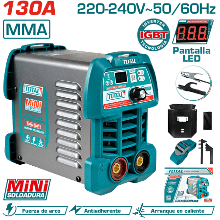 SOLDADORA INVERTER MMA 15-130A LCD E:1.6-3.2