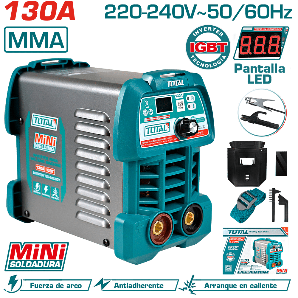 SOLDADORA INVERTER MMA 15-130A LCD E:1.6-3.2