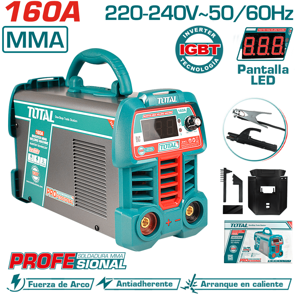 SOLDADORA INVERTER MMA 15-160A LCD E:1.6-4.0