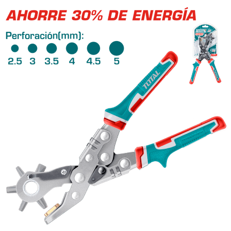 PERFORADORA DE CUERO 2.5/3/3.5/4/4.5/5MM