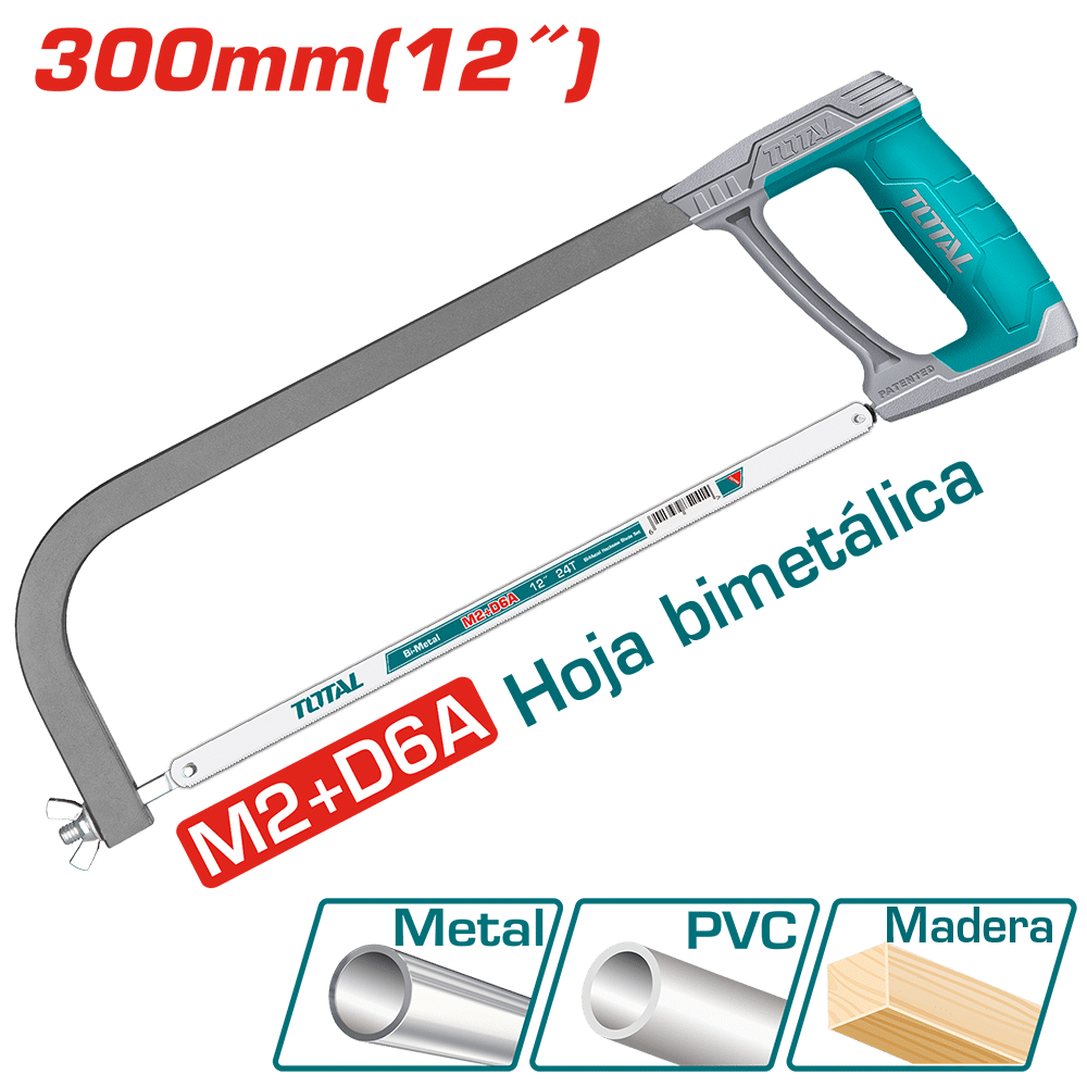 ARCO DE SIERRA 300MM 12" 24TPI BI-METAL M2+D6A
