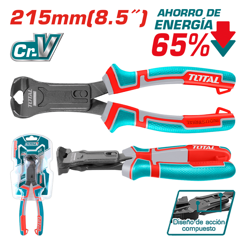 PINZA CORTE EXTREMO ACC COMPUESTA 8.5" 215MM CR.V MEJ:65% INDUSTRIAL