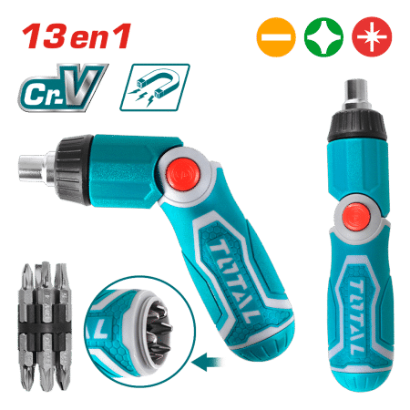 ATORNILLADOR RACHET 13 en 1 CR-V MAGNETICO