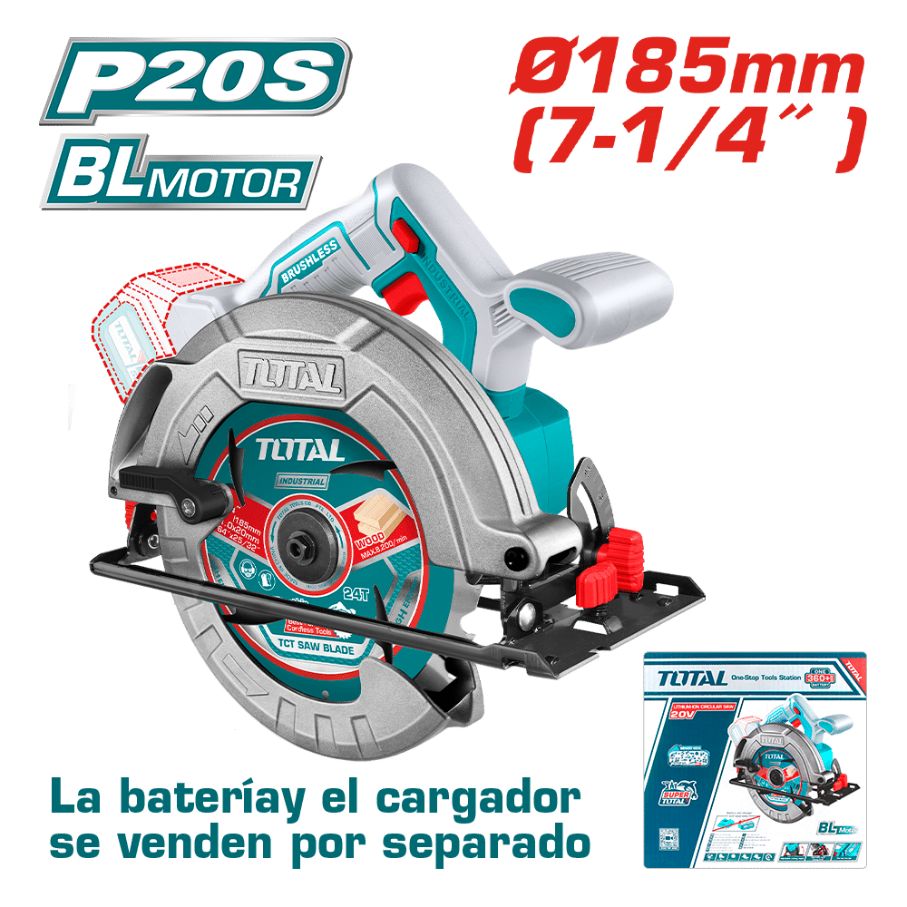 SIERRA CIRCULAR LI-ION 20V 4800RPM 185MM BRUSHLESS INDUSTRIAL