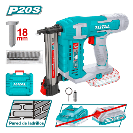 CLAVADORA DE PARED LI-ION 20V 18MM 2C/S INDUSTRIAL