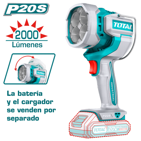 LINTERNA DE TRABAJO 20V 22.5W 2000LM LED 130G INDUSTRIAL