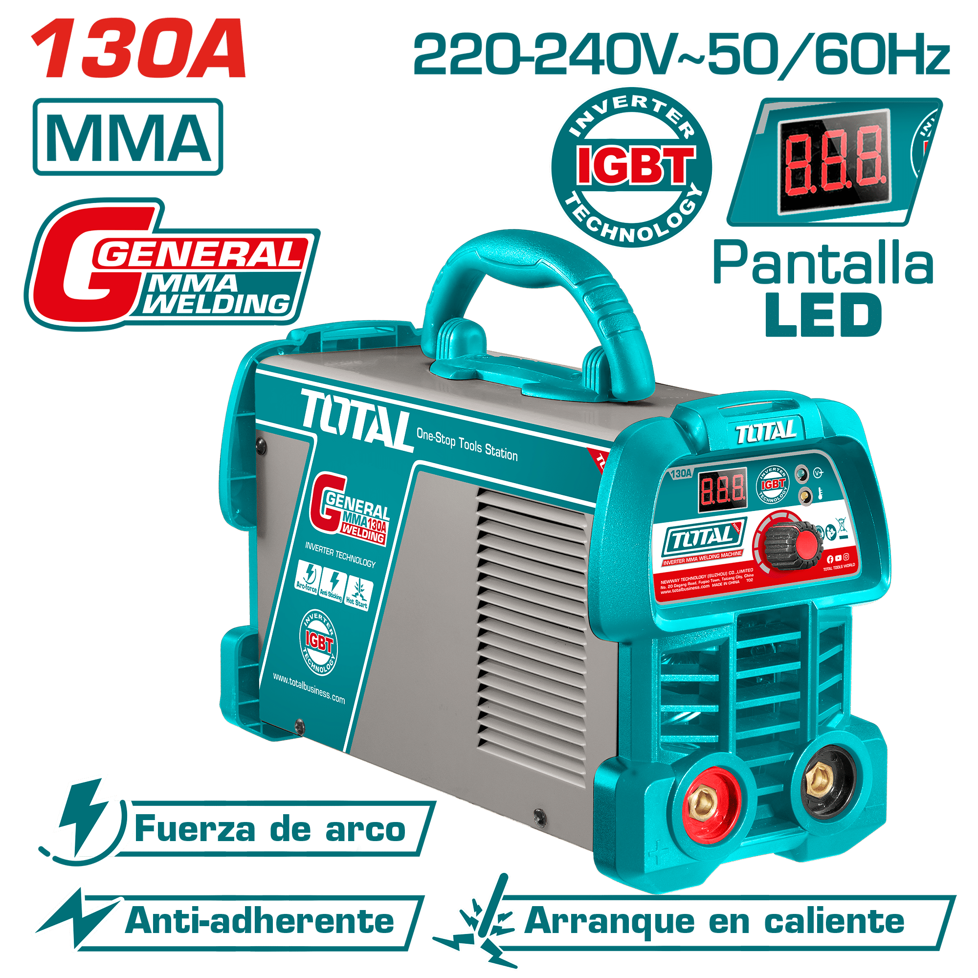 SOLDADORA INVERTER MMA 15-130A LCD E:1.6-3.2