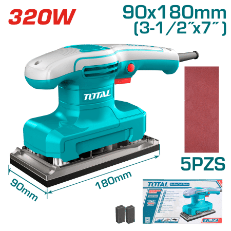 LIJADORA DE ACABADOS 320W 14000RPM 180X90MM INDUSTRIAL