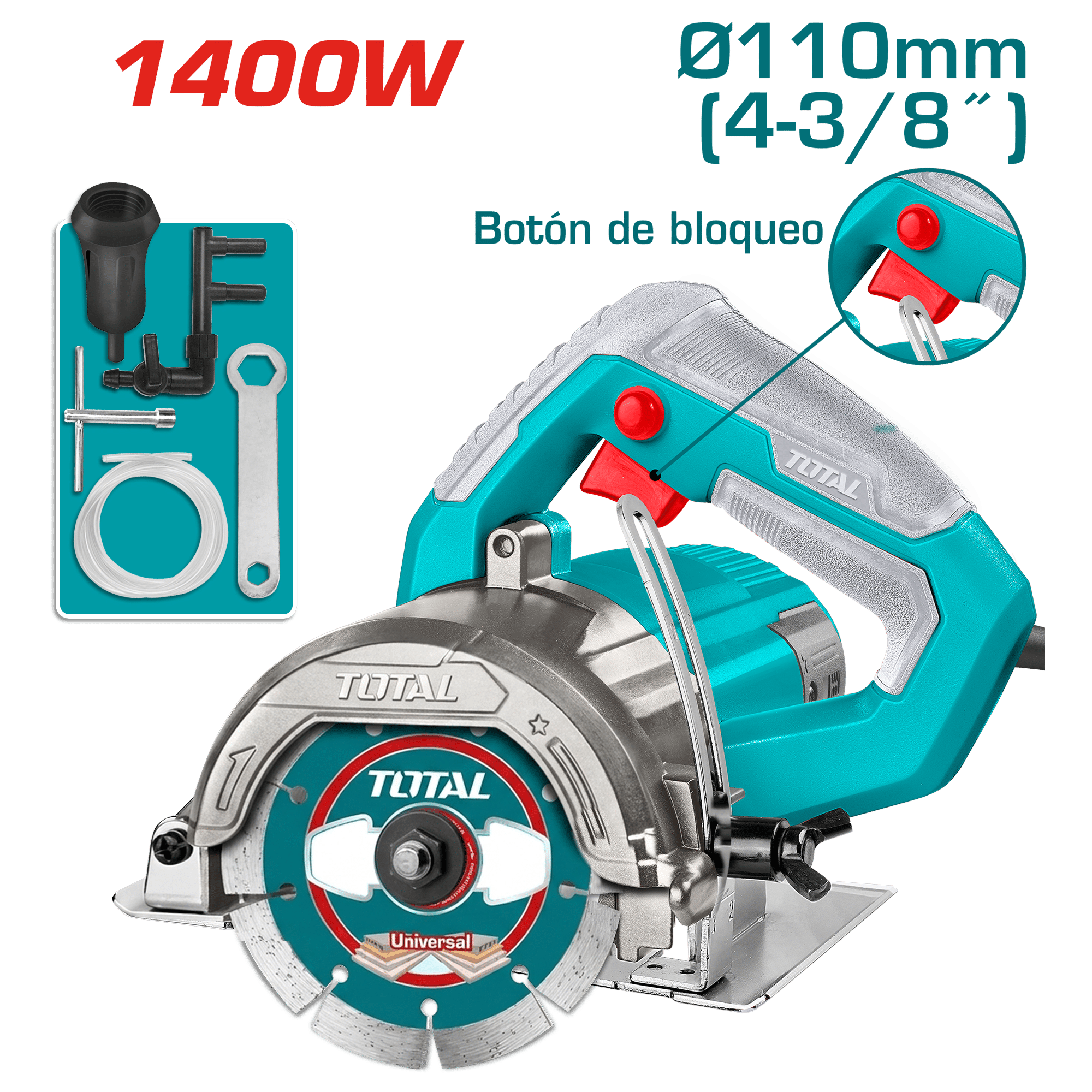 CORTADOR DE MARMOL 1400W 13000RPM 110X20MM CORTE 34MM INDUSTRIAL