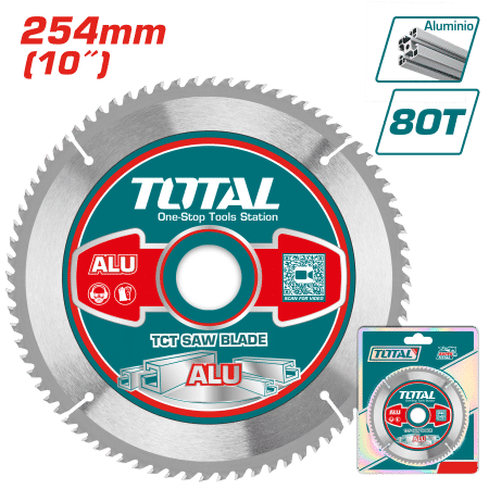 DISCO DENTADO TCT P/ALUMINIO 254MM (10'') 80T INDUSTRIAL