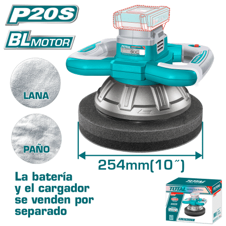 PULIDORA 20V 254MM 2500RPM BLMOTOR +ACC INDUSTRIAL