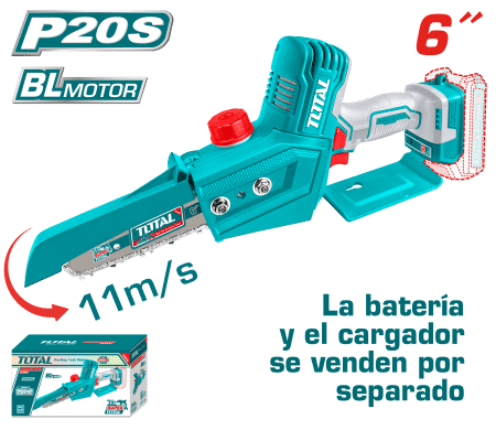 SIERRA DE CADENA LI-ION 20V 6" 15CM 11M/S + ACC