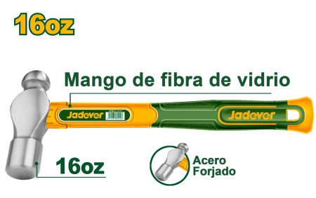 MARTILLO DE BOLA 16OZ 45-ACERO CARBON