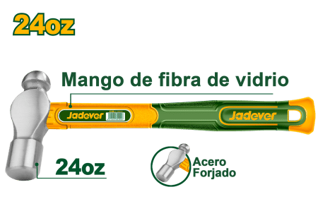 MARTILLO DE BOLA 24OZ 45-ACERO CARBON