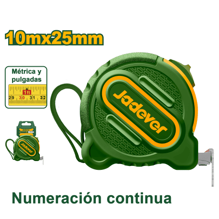 CINTA METRICA DE ACERO 10MX25MM