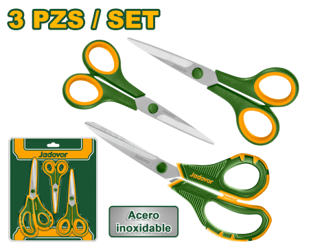 SET DE TIJERAS  ACERO INOX 3PCS