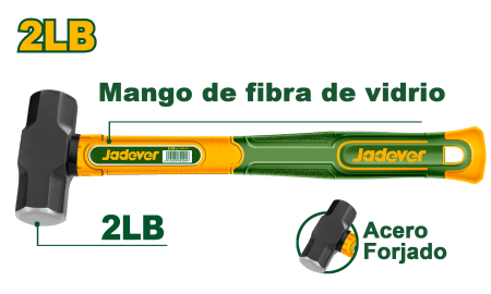 MARTILLO FORJADO 2LB MANGO DE FIBRA