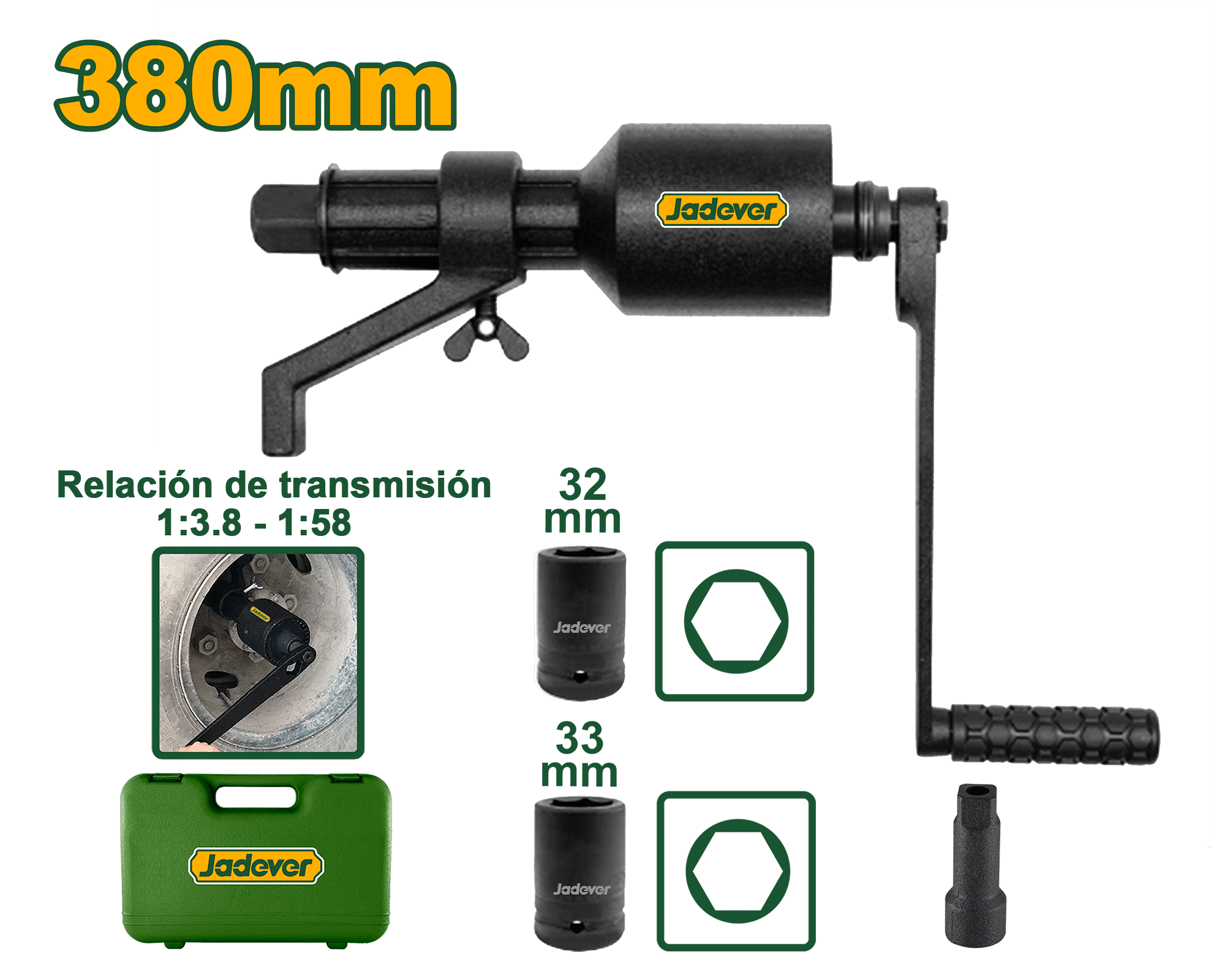 LLAVE 1" HEX 32MM R:1:58 / 1:3,8