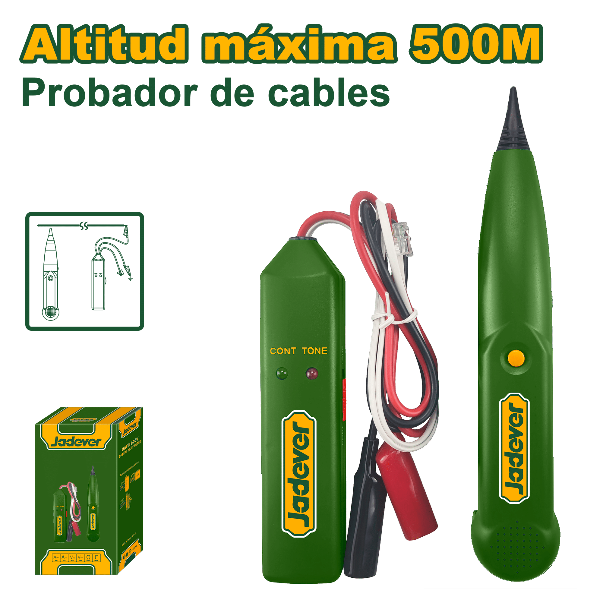 LOCALIZADOR DE CABLES MAX 500M