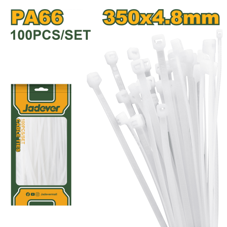 CINTILLO DE NYLON 66 BLANCO 35CMX4.8MM